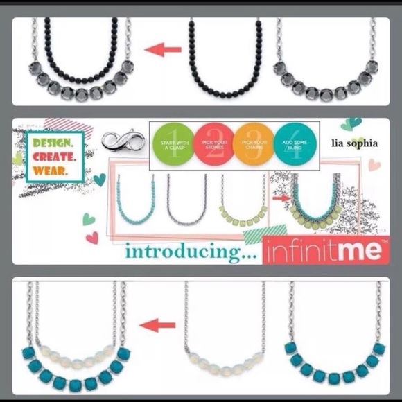 New Lia Sophia Necklace silver chain w/ InfinitME clasp - Picture 6 of 11